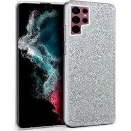 Capa Samsung S908 Galaxy S22 Ultra Glitter (Prateado) - COOL