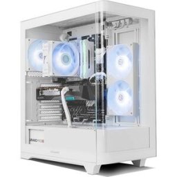 Caixa ATX Hummer Ether Tempered Curved Glass (Branco) - NOX
