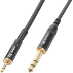 Cabo Jack 3,5mm Macho Stéreo - Jack 6,35mm Macho Stéreo (3 mts) - Power Dynamics CONNEX