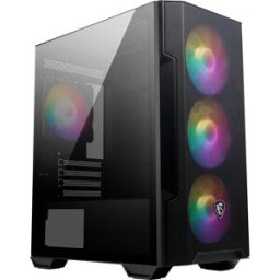 Caixa Micro-ATX MAG Forge M100R ARGB Tempered Glass (Preto) - MSI