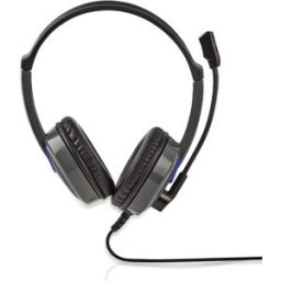 Auscultadores Headset Gaming GHST200BK c/ Micro e Fios (Preto) - NEDIS