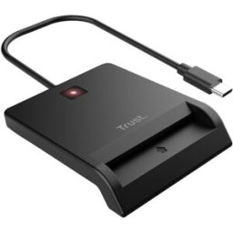 Leitor SmartCard USB-C p/ Cartões Identificação (Preto) - TRUST