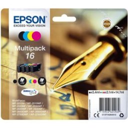 Pack 4x Tinteiros Quad Serie 16 WF-20xx/WF-25xx - C13T16264012 - EPSON