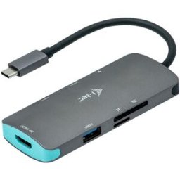 Docking Station Nano Dock 4K HDMI USB-C p/ Notebook (Cinza) - I-TEC