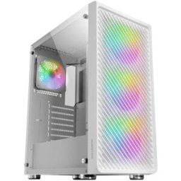 MARS-GAMING Caixa ATX MCFW ARGB Vidro Temperado (Branco) - MARS GAMING