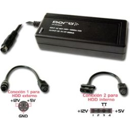 NORU Alimentador p/ Discos Rigidos Internos e Externos DC 5V+12V 2 Amp