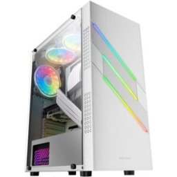 MARS-GAMING Caixa ATX MCU3W XL ARGB Vidro Temperado (Branco) - MARS GAMING