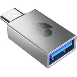 Adaptador USB-C Macho - USB-A Fêmea (Prateado) - CHERRY