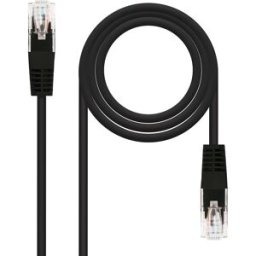 Cabo de Rede RJ45 Cat5e U/UTP Preto (5 mts) - Nanocable