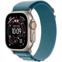 Apple Watch Ultra 3 GPS + Cellular 49mm Titânio Natural c/ Bracelete Loop Alpine Azul-Claro S