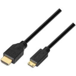 Cabo HDMI Macho - Mini HDMI Macho 1.8M p/ 3D (Preto) - AISENS