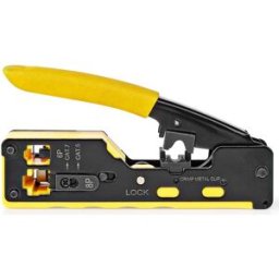 Alicate de Cravar Fichas RJ12 / RJ45 (CAT5/CAT5e/CAT6/CAT6a/CAT7)
