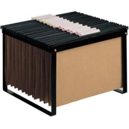 Carro Q-Connect p/ Capas de Arquivo Suspenso Preto p/ Folio e Din A4