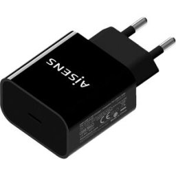 Carregador USB-C PD3.0 20W (Preto) - AISENS
