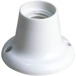 Suporte de Lampada E27 c/ Base PC Direito (Branco) - GSC