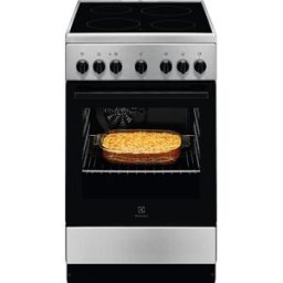 Fogão Eléctrico Vitrocerâmico 4 Zonas + Forno 57L LKR540066X (Preto/Inox) - ELECTROLUX