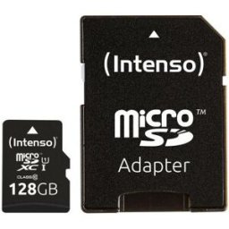 Cartão de Memória 128GB UHS-I Performance + Adaptador - INTENSO