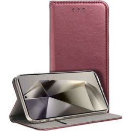 Capa Flip Cover p/ Samsung Galaxy S24 Ultra (Burgundy) - COOL