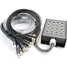 POWER DYNAMICS CONNE Multi-Cabos "Multicore/Stage Box" Canon (XLR) 12 Entradas/4 Saídas (30 metros) - Power Dynamics