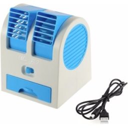 Mini Ventoinha USB/Pilhas c/ Ambientador e Depósito (500ml)