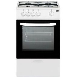 Fogão a Gás c/ 4 Bocas a Gás + Forno 9500W (Branco) - BEKO