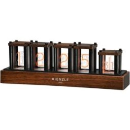 Relógio de Parede/Mesa Digital LED RGB (Castanho) - KIENZLE