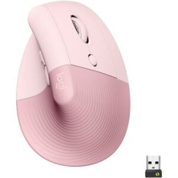 Rato Laser Lift Vertical Ergonomic Wireless/Bluetooth 4000DPI (Rosa) - LOGITECH
