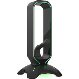 Stand p/ Auscultadores Headset Vanad 500 LED (Preto) - GENESIS