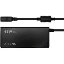 Alimentador Universal Automático p/ Portáteis 65W c/ 9 Conectores + USB-A QC.3.0 - AISENS