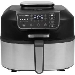 Fritadeira/Grelhador Air Fryer 5,6L 1760W (Preto/Prateado) - PRINCESS