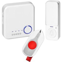 Campainha Inteligente s/ Fios Sigo AC Wi-Fi Tuya + Botão Pânico SOS (Branco) - ORNO