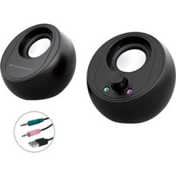 Coluna de PC 2.0 Canais Bluetooth 10W (Preto) - CONCEPTRONIC