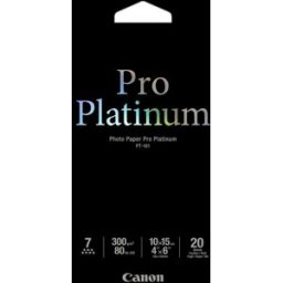 Papel Fotográfico 10x15cm Pro Platinum (20 Folhas) - CANON