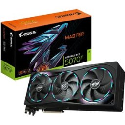 Placa Gráfica GeForce RTX 5070 Ti Aorus Master 16GB GDDR7 DLSS4 - GIGABYTE