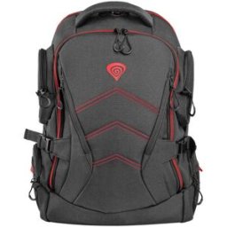 Mochila p/ Portátil Até 17,3" (Cinzento/ Vermelho) - GENESIS
