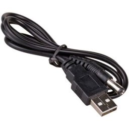 Cabo Alimentação USB A Macho -> Ficha DC Macho 5,5mm (1,5 mts)