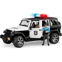 Veículo de Polícia Jeep Wrangler Unlimited Rubicon c/ Figura - BRUDER