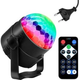 Projector Efeitos Disco LED RGB 3x 1W c/ Comando