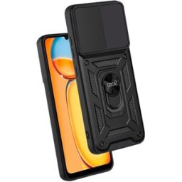 Capa p/ Xiaomi Redmi 13C / Poco C65 Hard c/ Anel (Preto) - COOL