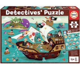 Detetive Puzzles 50 Peças Barco - EDUCA