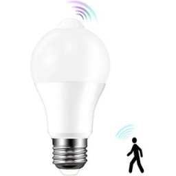 AIGOSTAR Lampada LED E27 A60 220V 12W Branco F. 6000K 1200Lm c/ Sensor Movimento PIR