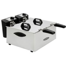 Fritadeira Profissional Aço Inoxidável 2x 2000W (2x 3,5L) - ORBEGOZO