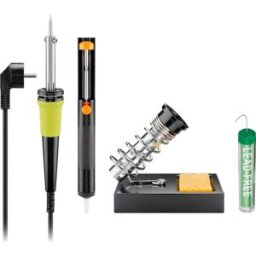 Kit Soldadura (Ferro de Soldar 30W, Dessoldador, Suporte, Solda) - GOOBAY