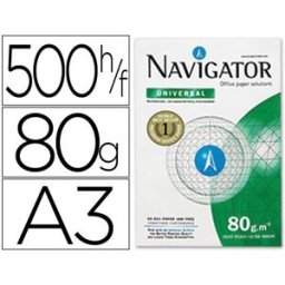 Resma 500x Papel Fotocopia Navigator Din A3 (80 Gr)