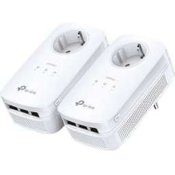 Kit PowerLines AV1200 3x Gigabit c/ PassThrough 2*2 MIMO - TP-LINK