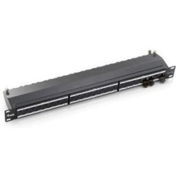 Patch Panel Cat.6A 24 Portas 19" 1U Cinza - EQUIP