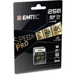 Cartão de Memória 256GB Micro SDXC Classe 10 Speedin Pro 95MB/s - EMTEC
