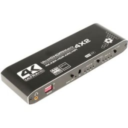 Comutador HDMI Matrix 4 Entradas - 2 Saídas c/ Comando