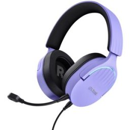 Auscultadores Headset Gaming GXT 490P Fayzo c/ Fios USB Type-A (Preto/Roxo) - TRUST