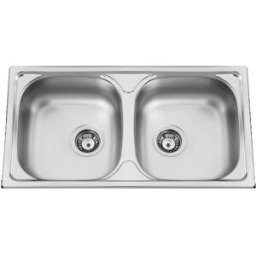 Lava Loiça Okio Line 78 Duo 780X435mm (Aço Inoxidável Polido) - RODI